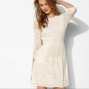 DV By Dolce Vita Val 3/4 Sleeve Lace Mini Dress